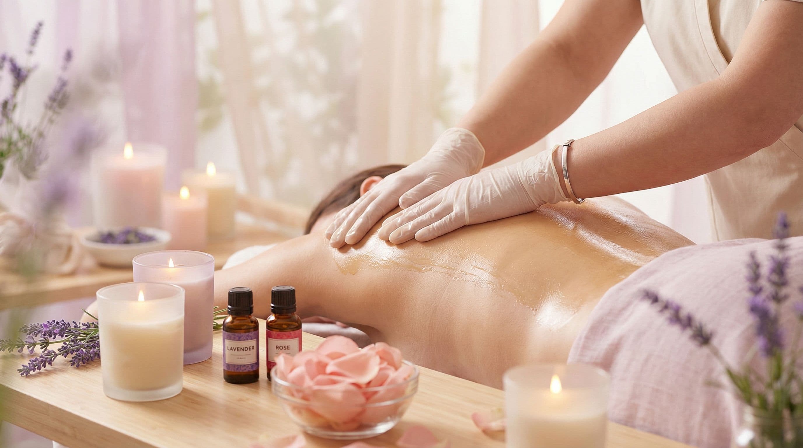 Aromatherapie-Ölmassage